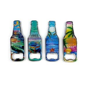 Creative Wood Kitchen <b>Accessories</b> Fridge Magnet Beer Bottle Opener Party Gifts for Home Use <b>Beach</b> Favors Punta Cana Dom Party - Product Image 1