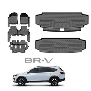 Alfombrilla de Maletero 5D, Juego Completo Antideslizante, Alfombra Personalizada de TPO/TPE para el Suelo del Automóvil, para Honda BRV - Product Image 1