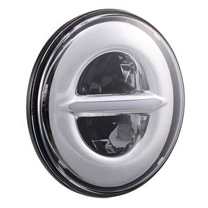 Faro a Led da 7 pollici per accessori per bici proiettile <span class=keywords><strong>Royal</strong></span> <span class=keywords><strong>Enfield</strong></span> <span class=keywords><strong>Bullet</strong></span> 350 / ES Led per moto con indicatori di direzione DRL Hi lo Beam - Product Image 3