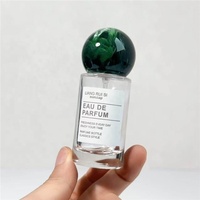 Botol Parfum Kaca Bening 20ml Berkualitas Tinggi Motif Marmer Tutup Bola Mewah Isi Ulang Grosir Tersedia OEM