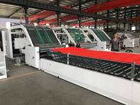 Machine à laminer le carton à trois couches haute vitesse pour feuilles de carton