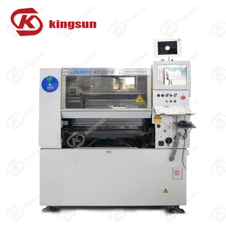 ماكينة التثبيت ووضع المنتجات KINGSUN Factory SMT KE-2070E، ماكينة smt مستعملة لخط إنتاج ماكينة الاختيار والوضع المستعملة JUKI
