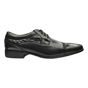 Scarpe eleganti da uomo Vogatti, modello Oxford, in pelle, con lacci, punta tonda, per uso ufficio, taglia 1563 - Product Image 3