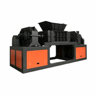 Broyeur semi-automatique haute productivité 45 kW pour plaques en plastique de rebut avec moteur à double arbre et roulement