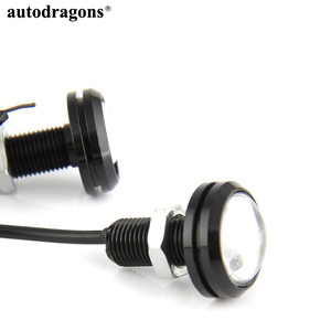 AutoDragons - Luces LED de 15 W y 12 LED 12SMD con forma de ojo de águila para coche, luces de señalización de aparcamiento, luces de marcha atrás DRL, 12 V, rojo, azul, ámbar, blanco - Product Image 6