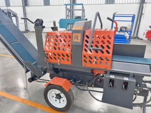Fendeuse de bois mobile à moteur essence 15 CV avec scie à chaîne, diamètre de coupe max. 400 mm, machine à couper et fendre le bois de chauffage - Product Image 4