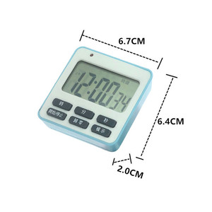 Haonan Office Supplies Store Digital Kitchen Timer LCD Display 120 Min Countdown 12 24 Hour Mode Easy Operation Square Design - Product Image 2