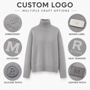 <span class=keywords><strong>Pull</strong></span>-over en maille épaisse et ample pour <span class=keywords><strong>femme</strong></span>, style coréen, <span class=keywords><strong>col</strong></span> <span class=keywords><strong>roulé</strong></span>, mélange de laine, collection automne-hiver, produits européens transfrontaliers - Product Image 3
