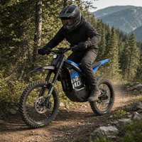 Moto électrique tout-terrain Cheerdmoto 3000W 72V, batterie lithium 30Ah, vitesse maximale 85 km/h, cadre en alliage d'aluminium, très vendue
