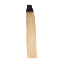Extensions de cheveux à bandes adhésives de haute qualité, couleur dégradée, Remy, extensions de cheveux humains à bandes, outils pour extensions de cheveux