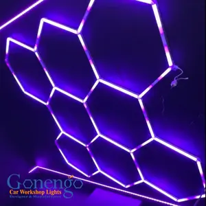 Fashion Gym Nightclub Shop Rgb Honeycomb Lighting Multi Color Led Hexagon