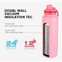 Bouteille d'eau de sport Everich 32 oz personnalisable avec gravure, anti-fuite, à large ouverture, pour yoga et gym, avec couvercle verrouillable, ensemble de gobelets mats à personnaliser
