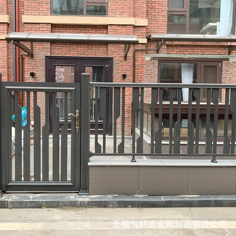 Clôture en alliage d'aluminium clôture fer forgé zinc acier extérieur balcon jardin Villa cour clôture portes