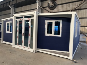 20ft có thể gập lại có thể mở rộng nhà CONTAINER cơ bản cabin tối thiểu không gian sống một người văn phòng studio nhỏ làm bảng điều khiển bánh sandwich - Product Image 2