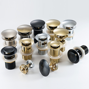 Hiện đại Brass G 1 1/4 ''kích thước Brass mạ phụ kiện phòng tắm đẩy xuống Pop Up rửa lưu vực bồn rửa Chất Thải Bồn Rửa cống với tràn - Product Image 5