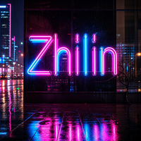 Enseigne commerciale LED 3D personnalisée ZL en métal et acrylique pour la décoration de vitrine des entreprises, magasin de tabac, IP65 avec certification CE Rohs