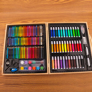 LISI Professional Wooden Deluxe 150-teiliges Kunst set für Erwachsene und Kinder Zeichnen Malen Bastel set für Mädchen und Jungen - Product Image 3