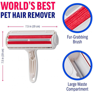 Cepillo para quitar el pelo de mascotas con logotipo personalizado, autolimpieza, reutilizable, para perros y gatos, rodillo para pelusas, cepillo limpiador para mascotas empaquetado en caja - Product Image 2