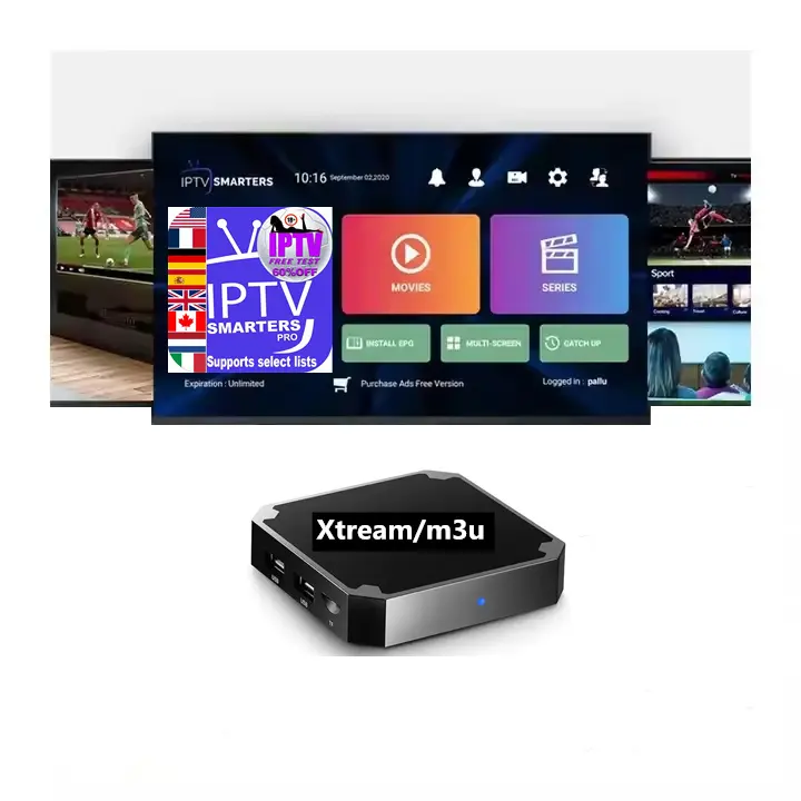 IP-TV live tv m3u бренд android tv box Бесплатная тестовая панель реселлера для взрослых xxx подписка vod movies series xxx EXYU agent 4k QHD