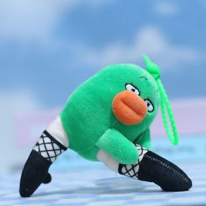 Serie pazzo carino fuga piccola bambola ciondolo Super morbido peluche portachiavi giocattolo con grande bocca di anatra ricamo OPP Bag per <span class=keywords><strong>il</strong></span> compleanno - Product Image 4