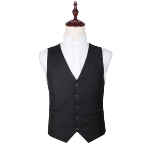 Gilet classico di moda per gli uomini formale abito Casual vestito Slim gilet quantità di lino cotone invernale - Product Image 4