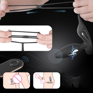 Masajeador de próstata con control remoto inalámbrico Premium, productos anales para adultos, resistente al agua IPX7 con 9 modos de vibración - Product Image 1