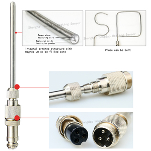 Sonde de type K/Pt100, prise compatible aviation, <span class=keywords><strong>thermocouple</strong></span> blindé, résistance thermique WZPK/WRNK-171, capteur de température OEM - Product Image 4