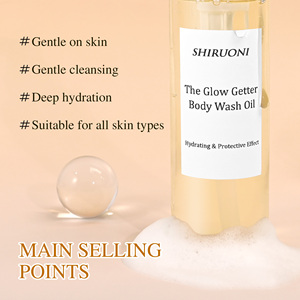 Venta al por mayor Gel de ducha Espuma suave Intensamente nutrida Hidratante Jojoba Rosehip <span class=keywords><strong>Lightning</strong></span> Body Wash Oil - Product Image 3