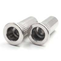 Grande réduction : Écrous à riveter aveugles longs en acier inoxydable, inserts filetés M3 M4 M5 M6 M8 M10 M12 pour boîtiers et panneaux