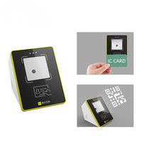 Escáner de Códigos QR Inalámbrico de Escritorio COOLCDOE MC51, Fuente de Luz CMOS, Interfaz WiFi RS232, Lector RFID para Boletos de Autobús, Lector NFC, ¡EN STOCK!