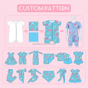 Stampa <span class=keywords><strong>dinosauro</strong></span> bambino <span class=keywords><strong>pigiama</strong></span> di bambù ragazze morbido bambù abbigliamento set due pezzi per bambini di bambù abiti - Product Image 1