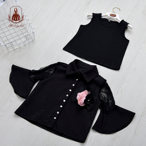Conjunto de Falda y Blusa Estilo Africano en Color Rojo para Niñas Grandes - Product Image 4