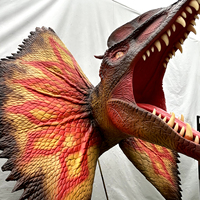 Modèles animatroniques de dinosaures de football réalistes personnalisés en silicone pour centres commerciaux et parcs d'aventure intérieurs/extérieurs