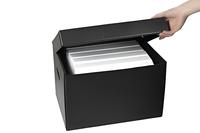Boîte en plastique ondulé pour le stockage, taille personnalisée, étanche, antistatique, en panneau alvéolaire PP avec couvercle et poignées