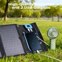Vente flash : panneau solaire monocristallin pliable 28W, certifié TUV, haute efficacité 23%+, port USB, léger, utilisation en extérieur, randonnée