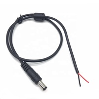 Câble d'alimentation 5V 12V dc 5521 5525 avec anneau magnétique