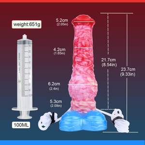 Dildo de Caballo con Eyaculación de Fantasía, Tapón Anal Inflable de Silicona, Dildo Realista con Ventosa para Mujeres, Masturbación, Hombres <span class=keywords><strong>Gay</strong></span> - Product Image 2