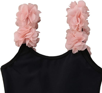 Trajes de baño de verano para niñas, trajes de baño de encaje rosa, Bikinis para niños, geniales para usar al nadar en la playa en verano