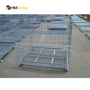 Trong kho đóng mở Stackable Giao Thông Vận Tải dây mạ kẽm Lưới lưu trữ Thùng cho kho - Product Image 6