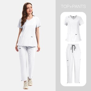 Conjuntos de Uniformes Médicos con Cordón Ajustable 42346, Pijama Clínico Liquidación, Pijama Clínico Precio Bajo, Pijama Clínico <span class=keywords><strong>Rojo</strong></span> Unisex - Product Image 1