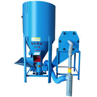Mélangeur vertical triphasé 380V en acier de 500 kg, mélangeur à haut rendement pour ligne de production complète de traitement des aliments