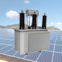 Transformateur solaire immergé dans l'huile 1MVA 2.5MVA 5MVA 10MVA Transformateur élévateur pour ferme solaire