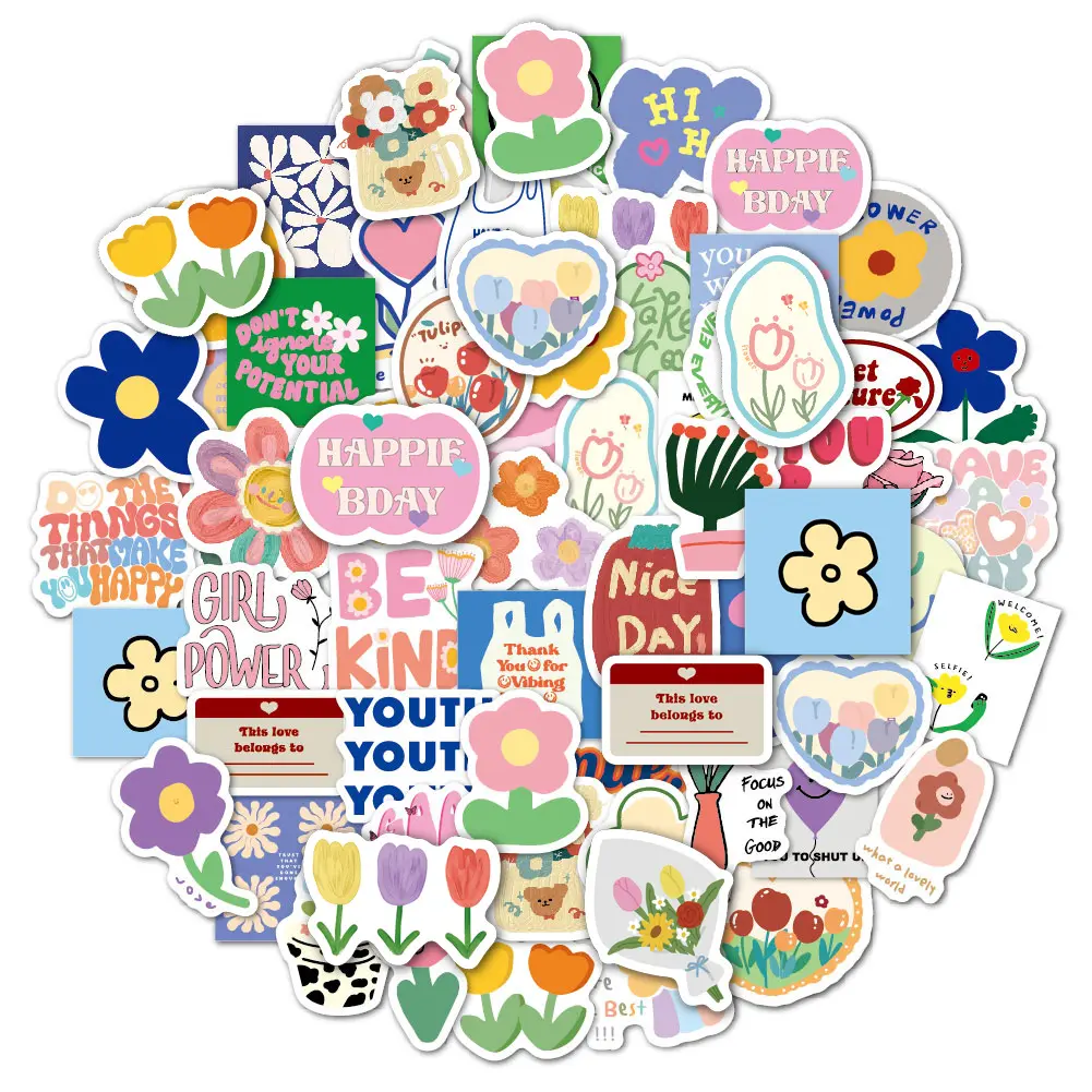 Custom Design Logo Self Adhesive Waterproof PVC Vinyl Cartoon Die Cut Sticker Custom Stickers