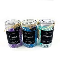Vente en gros de perles en cristal colorés, désodorisant pour maison et voiture, diffuseur de parfum, bouteille en plastique, 100 ML