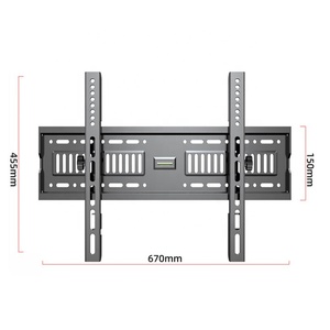 Capacidad de carga de montaje en <span class=keywords><strong>pared</strong></span> de <span class=keywords><strong>TV</strong></span> de inclinación fija 70KG para <span class=keywords><strong>soporte</strong></span> de <span class=keywords><strong>TV</strong></span> de panel plano de <span class=keywords><strong>43</strong></span>-75 <span class=keywords><strong>pulgadas</strong></span> - Product Image 4