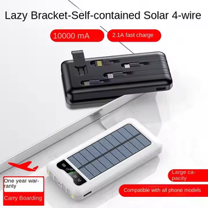Vente en gros propre alimentation à quatre fils 10000 mA grande capacité de charge énergie <span class=keywords><strong>solaire</strong></span> mobile <span class=keywords><strong>Portable</strong></span> téléphone mobile extérieur universel - Product Image 3