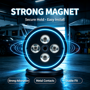 Lampe de sécurité solaire magnétique avec fausse caméra 2-en-1, détecteur de mouvement extérieur, <span class=keywords><strong>LED</strong></span>, pour jardin, garage, voiture, camping-car, sans câblage, IP65 - Product Image 2