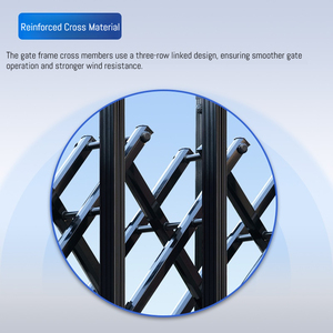 <span class=keywords><strong>Portail</strong></span> rétractable automatique en aluminium Qigong, <span class=keywords><strong>portail</strong></span> rétractable électrique, <span class=keywords><strong>portail</strong></span> télescopique pour école/usine/gouvernement/hôpital - Product Image 3