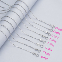 Livraison Gratuite Prix de Gros Chaîne en Argent Sterling 925 Boîte Ovale Torsadée Serpent Vague Étoilée