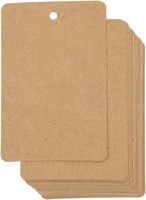 Étiquettes volantes en papier kraft épais pour l'écriture et les marques de vente au détail